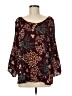 Le Lis Burgundy 3/4 Sleeve Blouse Size M - photo 1
