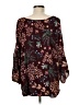 Le Lis Burgundy 3/4 Sleeve Blouse Size M - photo 2