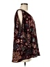 Le Lis Burgundy 3/4 Sleeve Blouse Size M - photo 4