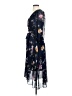 DKNY 100% Polyester Floral Black Cocktail Dress Size 0 - photo 5