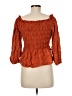Papermoon Orange 3/4 Sleeve Blouse Size M - photo 2