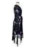 DKNY 100% Polyester Floral Black Cocktail Dress Size 0 - photo 4
