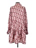 Fate 100% Polyester Print Pink Casual Dress Size S - photo 2