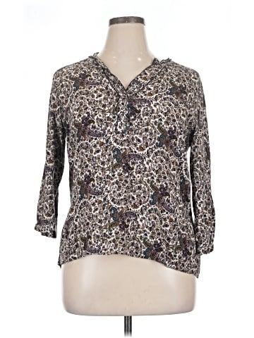 Zara Basic 3/4 Sleeve Blouse (view 1)