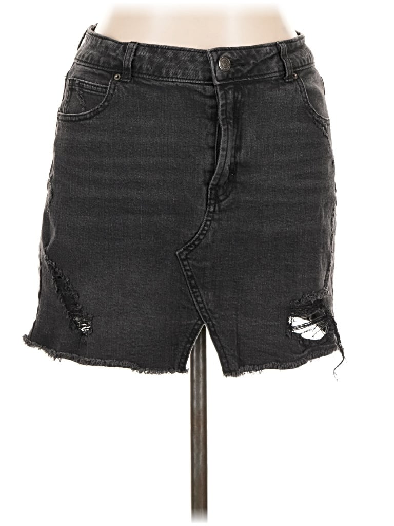 Pre-owned Wild Fable Denim Skirt In Black