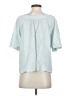 Gap Blue 3/4 Sleeve Blouse Size S - photo 2