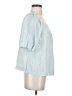 Gap Blue 3/4 Sleeve Blouse Size S - photo 4