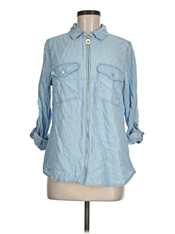 MICHAEL Michael Kors 3/4 Sleeve Button-Down Shirt (view 1)
