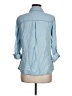 MICHAEL Michael Kors 100% Lyocell Blue 3/4 Sleeve Button-Down Shirt Size M - photo 2