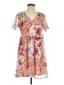 Only 100% Polyester Floral Pink Cocktail Dress Size 4 - photo 1