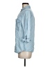 MICHAEL Michael Kors 100% Lyocell Blue 3/4 Sleeve Button-Down Shirt Size M - photo 5