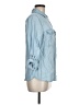 MICHAEL Michael Kors 100% Lyocell Blue 3/4 Sleeve Button-Down Shirt Size M - photo 4