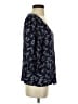 Hinge 100% Rayon Blue 3/4 Sleeve Blouse Size S - photo 4