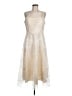 Assorted Brands 100% Polyester Chevron-herringbone Ivory Cocktail Dress Size 8 - photo 1