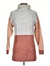 Fab'rik Color Block Gray Turtleneck Sweater Size S - photo 1