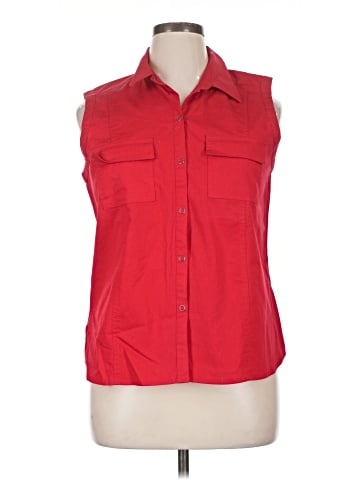 Villager Sleeveless Button-Down Shirt (view 1)