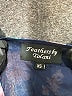 Feathers 100% Polyester Paisley Blue Long Sleeve Button-Down Shirt Size XS - photo 7