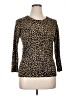 J.Crew Animal Print Gold Cardigan Size XL - photo 1