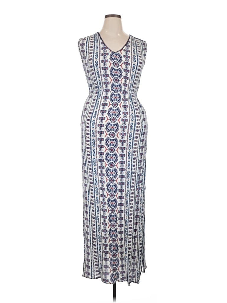 Pre-owned Xhilaration Casual Dress In Blue