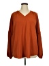 Unbranded 100% Polyester Orange Long Sleeve Blouse Size 2X - photo 1
