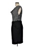 Jonathan Martin Chevron-herringbone Black Cocktail Dress Size L - photo 5