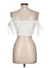 Do & Be 100% Polyester White Short Sleeve Top Size L - photo 2