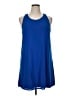 CeCe Solid Blue Casual Dress Size XL - photo 1