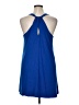 CeCe Solid Blue Casual Dress Size XL - photo 2