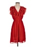 H&M 100% Polyester Red Cocktail Dress Size 4 - photo 1