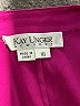 Kay Unger Purple 3/4 Sleeve Silk Top Size 16 - photo 7