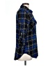 Sanctuary 100% Rayon Plaid Blue 3/4 Sleeve Button-Down Shirt Size L - photo 4