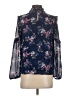WAYF 100% Polyester Blue Long Sleeve Blouse Size XS - photo 2