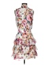 MSK 100% Polyester Floral White Cocktail Dress Size S - photo 1