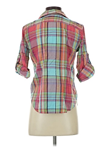 Lauren by Ralph Lauren 3/4 Sleeve Button-Down Shirt (view 2)