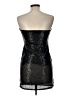 Bozzolo Metallic Black Cocktail Dress Size L - photo 2