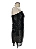 Bozzolo Metallic Black Cocktail Dress Size L - photo 4