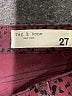 Rag & Bone Animal Print Burgundy Jeans Size 27 waist - photo 7