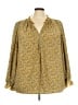Max Studio 100% Polyester Yellow Long Sleeve Blouse Size 3X - photo 1