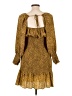 Elliatt 100% Polyester Animal Print Gold Casual Dress Size L - photo 2