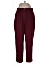 SOHO Apparel Ltd 100% Polyester Plaid Burgundy Casual Pants Size L - photo 1