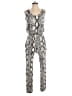 ee:some Animal Print Silver Jumpsuit Size S - photo 1