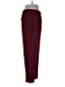 SOHO Apparel Ltd 100% Polyester Plaid Burgundy Casual Pants Size L - photo 4
