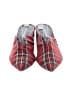 Jeffrey Campbell Plaid Red Mule/Clog Size 7 1/2 - photo 2