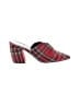 Jeffrey Campbell Plaid Red Mule/Clog Size 7 1/2 - photo 1