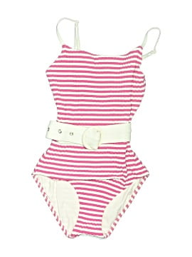 Solid & Striped One Piece Swimsuit