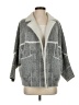 Metric Knits Chevron-herringbone Gray Coat Size S - photo 1