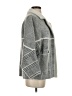 Metric Knits Chevron-herringbone Gray Coat Size S - photo 4