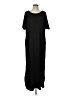 NINEXIS Solid Black Casual Dress Size L - photo 1