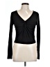 Pink Rose Black Long Sleeve Top Size L - photo 1
