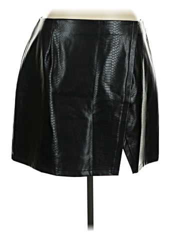 a.n.a. A New Approach Faux Leather Skirt (view 1)